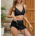 WQD Womens Bikini Set High Waisted 2 Piece Swimsuits Tummy Control Bathing Suits Swim Skirt Swimwear