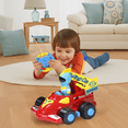 FRESHE Rc Car, Remote Control Formula Racing Car, Cartoon RC Cars with Racing Driver Figure, Toddler Toys for Ages 2-4,(Red)