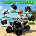 Gpower 49cc Mini Gas ATV for 5-13 Kids with 2-Stroke Pull Start,4-Wheeler with Disc Brake ATV,6"Tires