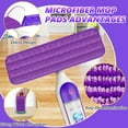 6-Pack Reusable Microfiber Mop Pads for PowerMop – Machine Washable Wet Mop Refills for Hardwood Floors – Fits 13”–15” Spray Mops