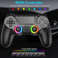 Wireless Controller Compatible with P4/Slim/Pro with Vibration/Motion Sensor/Headphone Jack/Audio Function