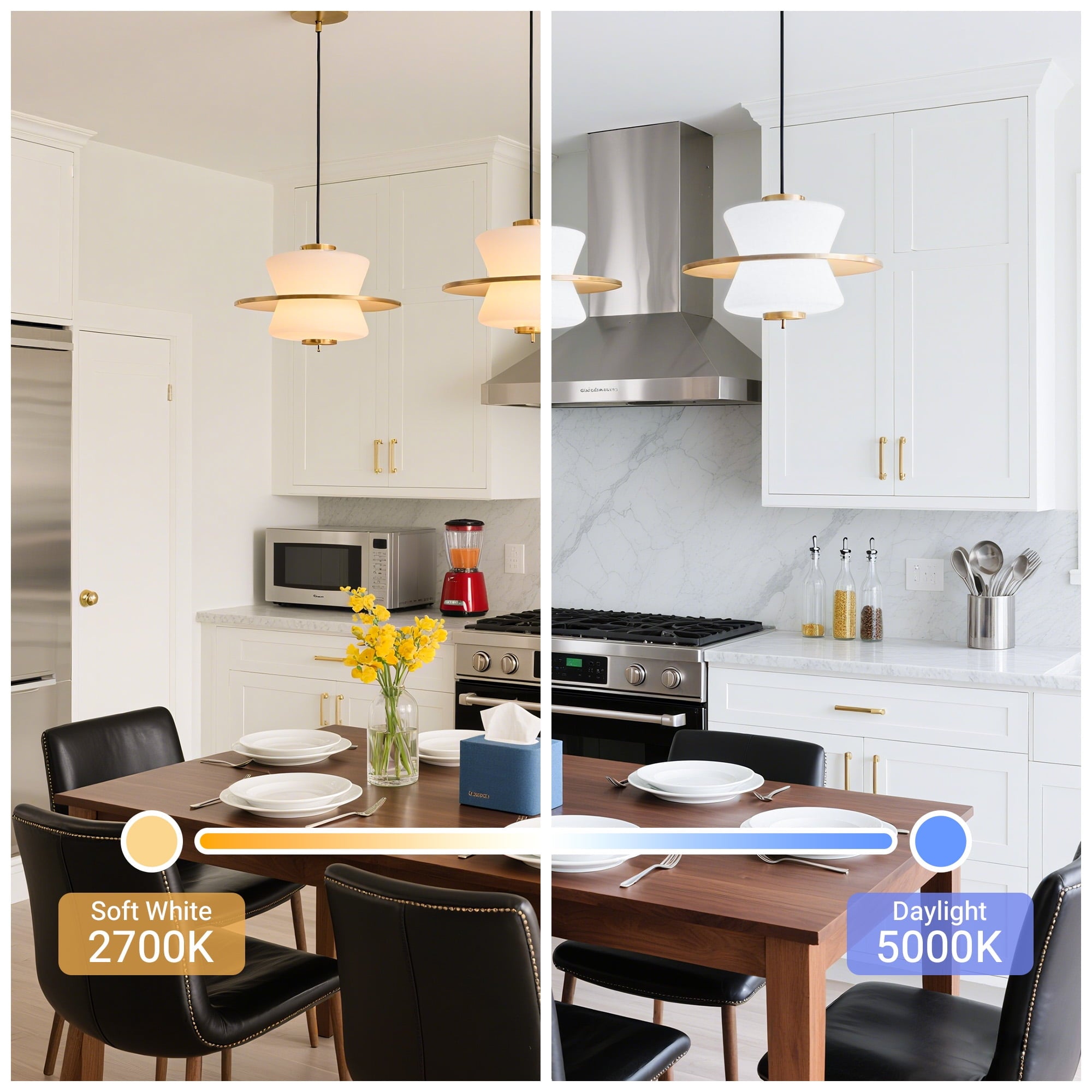 DAYBETTER Dusk to Dawn Light Bulbs Outdoor 60 Watt Equivalent, Automatic On/Off Sensor LED Light Bulb, 9W Daylight 5000K, 800Lumen, A19 E26 Bulbs,4pack.