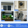Window Camera - Replaces Outdoor Cameras, 2.4/5GHz Wi-Fi Indoor Cameras for Home Security, 3MP Resolution, Color Night Vision, 24/7, SD/Cloud Storage, Work with Alexa