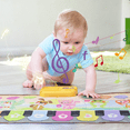 FRESHE Baby Music Mat, Baby Musical Keyboard Playmat with 8 Musices & 5 Animal Sounds, Touch Playmat Piano Music Mat, Educational Musical Toy for months 18+