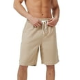 Puztloy Men's Casual Shorts Drawstring Elastic Waist Texture Workout Jogging Running Sweat Shorts Summer Beach Short Pants for Men