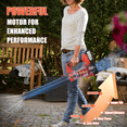 Leaf Blower, 21V Cordless Electric Blower with 2*4.0Ah Batteries and 2 Hour Fast Charger, Lightweight Leaf Blower for Patio Cleaning, Lawn Care, Blowing Fallen Leaves and Dust, etc.