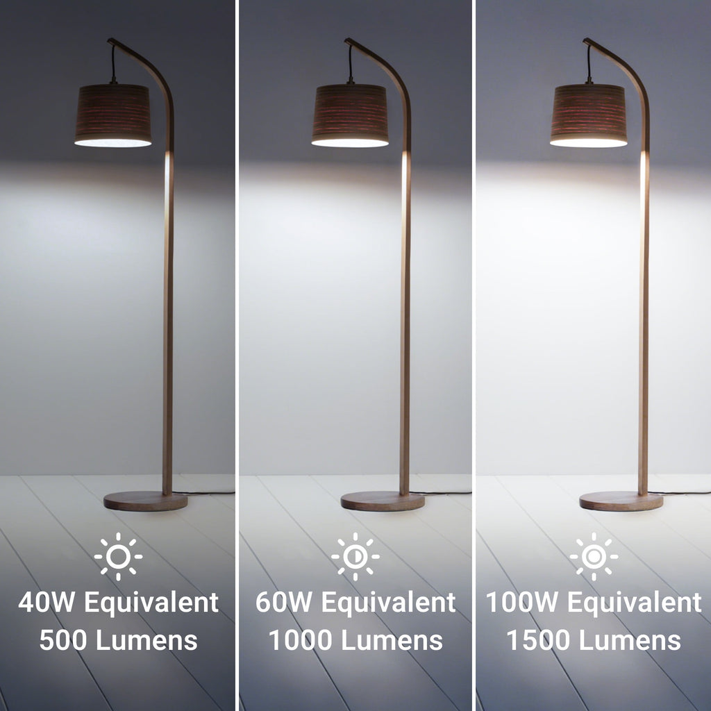 DAYBETTER 3 Way LED Light Bulbs,40 60 100W Equivalent,Daylight White 5000K 3 Way Light Bulbs,500lm 1000lm 1500lm,A19 Three Way Light Bulbs,E26 Base 3-Way Light Bulbs,2 Pack.