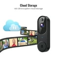 Wireless Wi-Fi Video Doorbell Camera with Two Way Audio, Smart Motion Detection, Night Vision and Cloud Storage, 2.4G Wi-Fi only