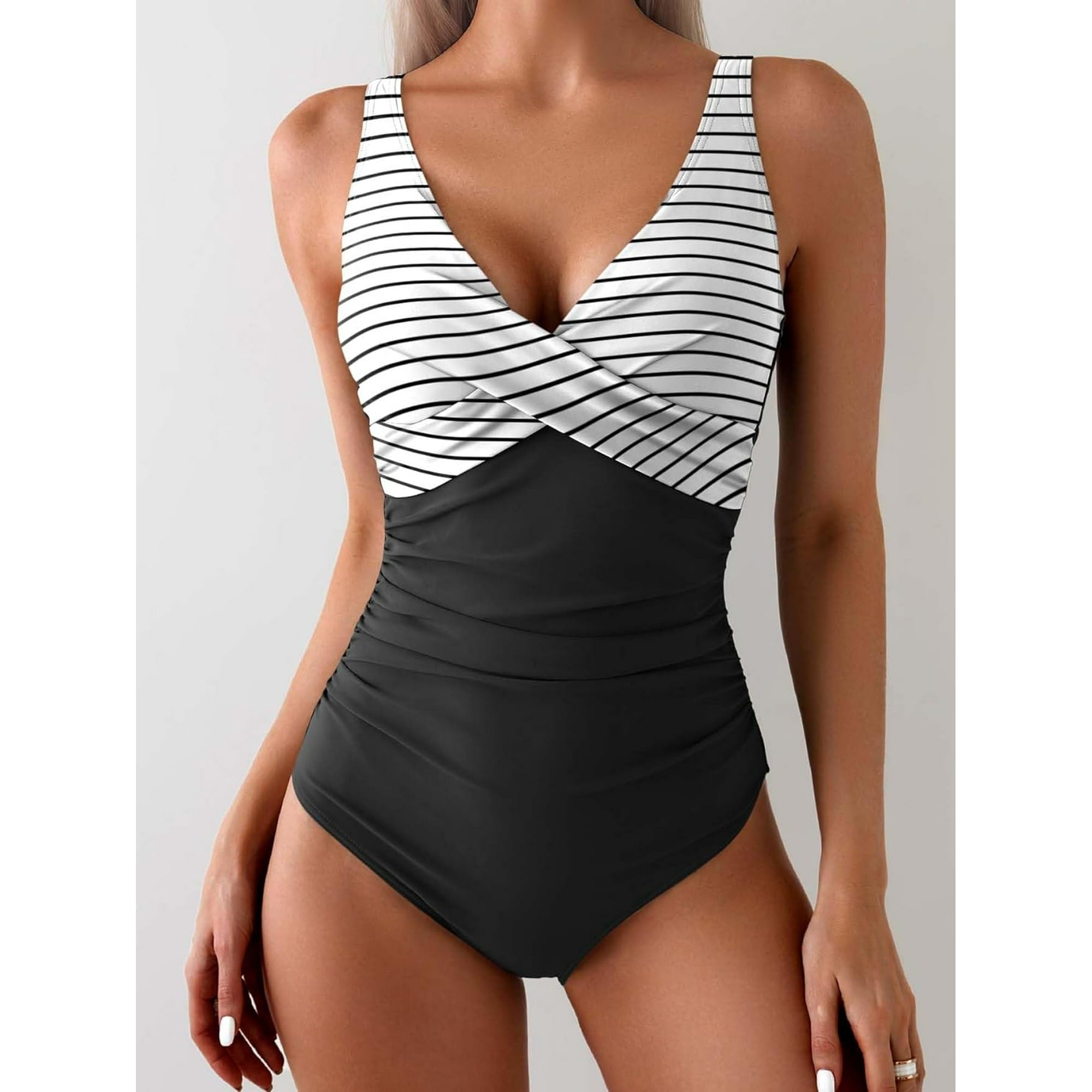 Women One Piece Swimsuit Bathing Suit Tummy Control Slimming Swimwear