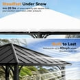 Modern Shade 8'x8' Hardtop Gazebo with Steel Roof & Curtains,All-Weather Metal Pavilion for Patio,Backyard