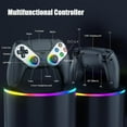 LED Wireless Controller for PS5, Compatible with PS5 Pro/Slim/PC, Dual Vibration, Marco/Turbo Function, 3.5mm Audio Jack, 6-Axis Motion Contro Gamepad with Speaker