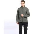 Puztloy Men's Jackets Ski Fleece Waterproof Windbreaker Work Lightweight Hiking Hunting Jacket Outdoor with Pockets Coat(Available in Plus Size)