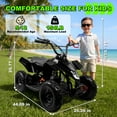 Gpower 49cc Mini Gas ATV for 5-13 Kids with 2-Stroke Pull Start,4-Wheeler with Disc Brake ATV,6"Tires