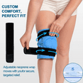Ice Pack Wrap Around Knee After Surgery, Reusable Gel Large Ice Pack for Injuries, Pain Relief, Swelling, Sports Injuries, 1 Pack