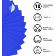 Self Adhesive Eva Foam Sheets, Blue 9x12 Inch 2mm Sticky Foam Paper for Halloween Crafts Cardmaking Photo Frames Classroom Scrapbooking Christmas (Blue 10 Sheets)