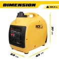 Aceup Energy 1500W Gasoline Inverter Generator, Pull Cord Start, Super Quiet, EPA Compliant, Lightweight, 1000W RV Ready