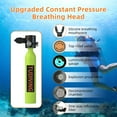 TUDIVING Mini Scuba Tank with Snorkel Mask, 0.5L Inflatable Diving Tank Suits for Recreational Snorkeling Shallow Diving