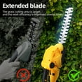 Cordless Hedge Trimmer, 2 in 1 Handheld Electric Grass Trimmer, 2x21V 2.0Ah Li-Ion Batteries and Charger for Shrubs Garden Lawn and Trimming