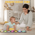 FRESHE Baby Music Mat, Baby Musical Keyboard Playmat with 8 Musices & 5 Animal Sounds, Touch Playmat Piano Music Mat, Educational Musical Toy for months 18+