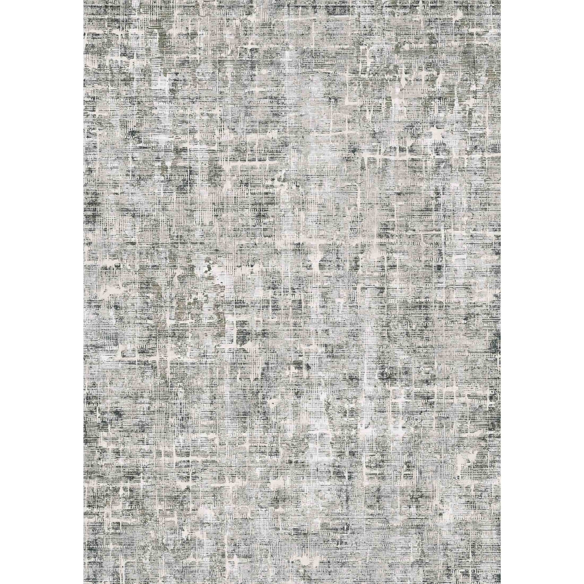 WIPONKEN 8x10 Area Rug for Living Room and Bedroom, Washable Modern Abstract Low-Pile Mat with Non-Slip Backing