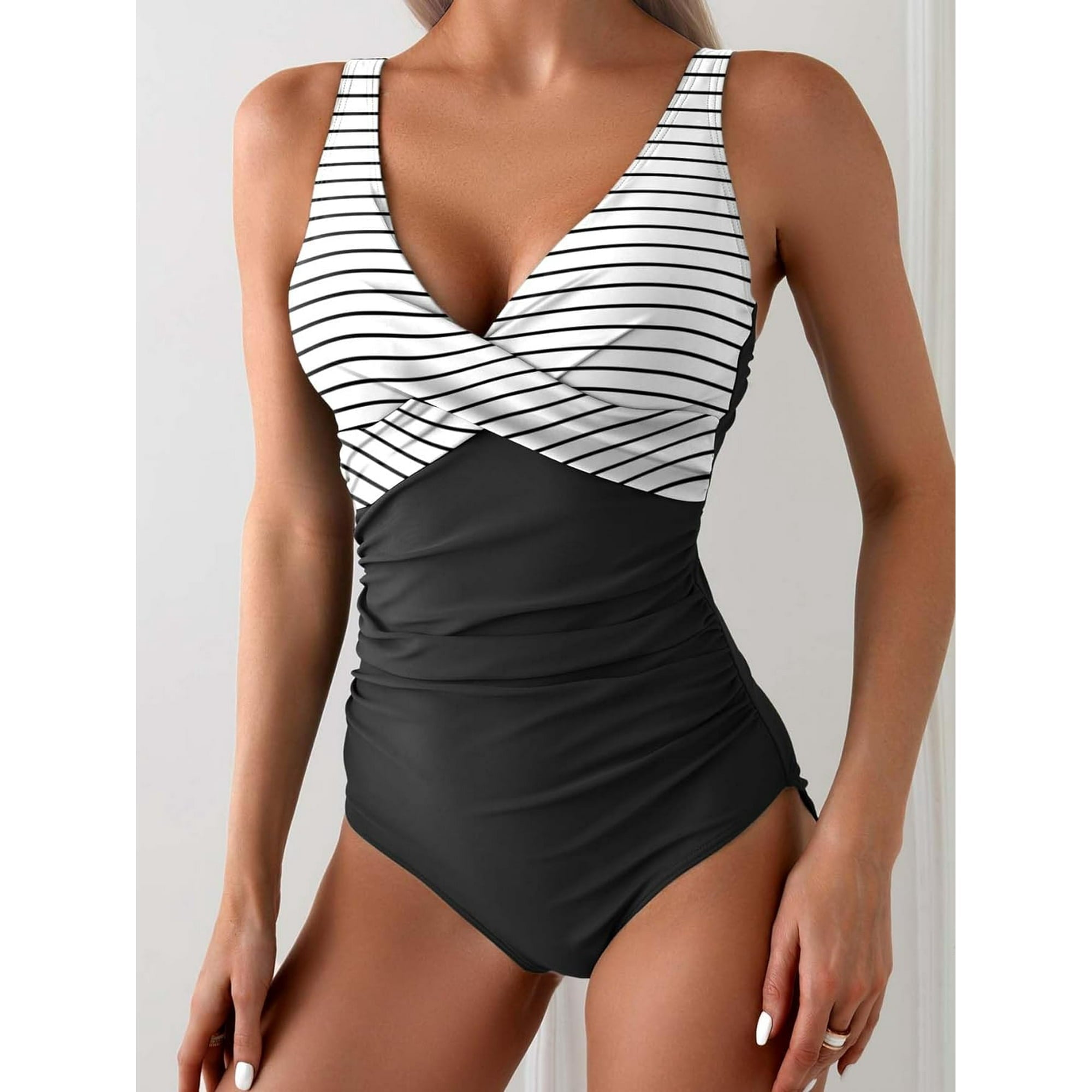 Women One Piece Swimsuit Bathing Suit Tummy Control Slimming Swimwear