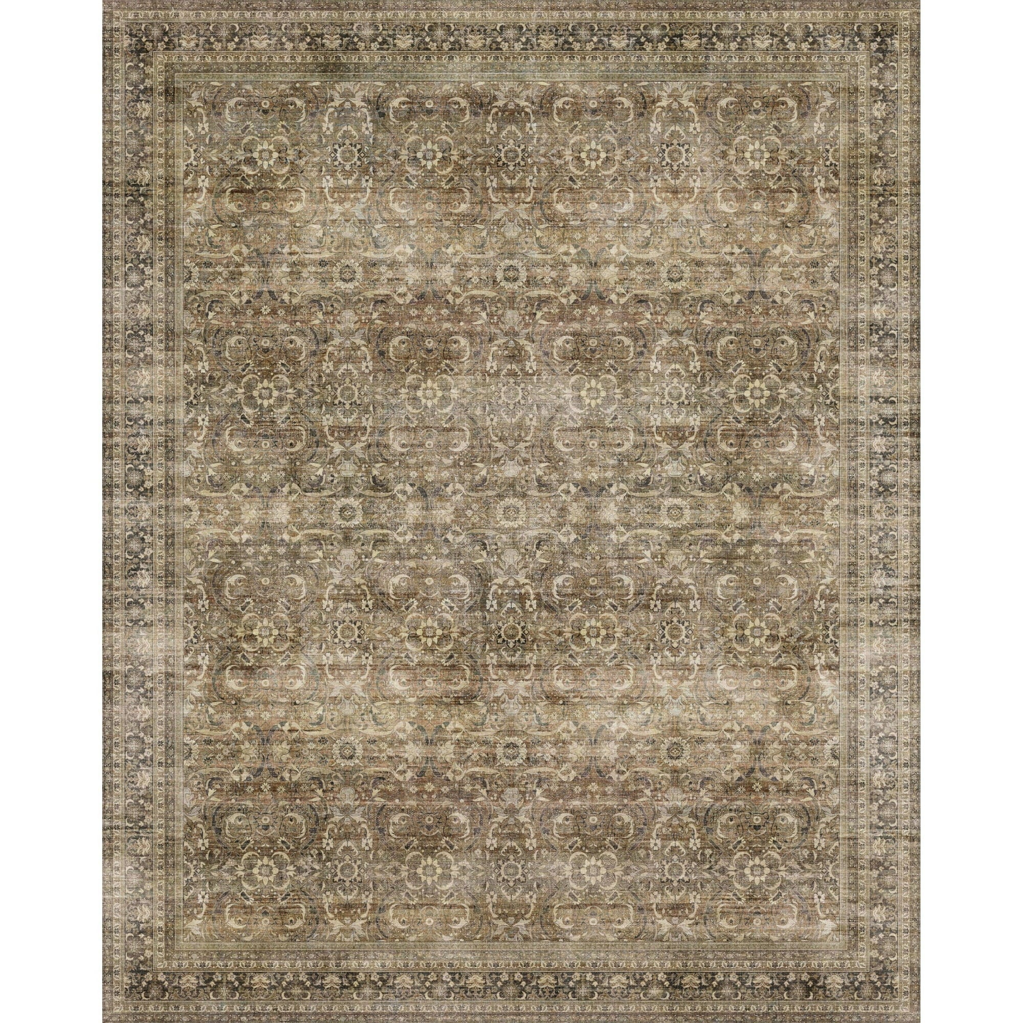 WIPONKEN 8x10 Area Rugs for Living Room Bedroom Dining Room Office Farmhouse, Machine Washable Non Slip Vintage Persia Rug