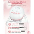 Totmizby Hands Free Wearable Breast Pump - 12 Levels & 3 Modes Electric Breast Pump with Remote Control, 140° Soft Silicone Cups, 1200mAh Rechargeable Battery (1 Pack, Pink)
