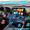 DnxnIaIfy New in-car wireless carplay adapter for Apple and Android systems, mini size, fast connection, super strong signal without delay, stable control