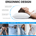 Strlinen Cooling Pillows for Sleeping, Shredded Memory Foam Bed Pillows Queen Size, Supportive Gel Pillow for Hot Sleepers Cool Pillow for Side Back and Stomach Sleepers, Cold Pillow Set of 1