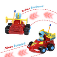 FRESHE Rc Car, Remote Control Formula Racing Car, Cartoon RC Cars with Racing Driver Figure, Toddler Toys for Ages 2-4,(Red)