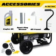 Aceup Energy Portable Generator 4500 Watt Gas Powered Equipment with Wheel Kit & Oil, 4000W Generator EPA & CARB Compliant