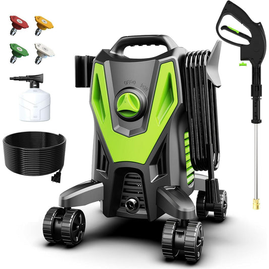 Electric Pressure Washer 3200PSI Max 1.8GPM High Pressure Power Washer Electric Powered 1400W Portable Pressure Cleaner Machine
