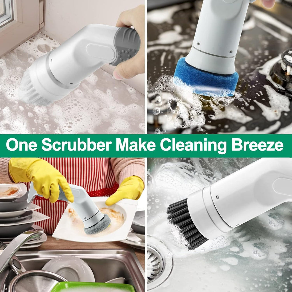 EvoFine Waterproof Rechargeable Electronics Cleaning Brush, White, New, 1 Total Count, 1 Pack