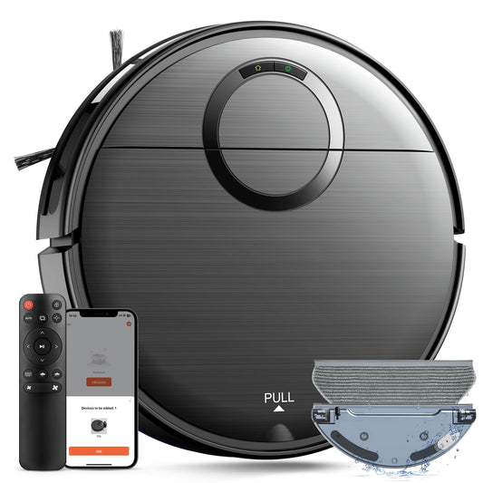 GOOVI Robot Vacuum Cleaner and Mop Combo with Schedule, Wi-Fi/App/Remote