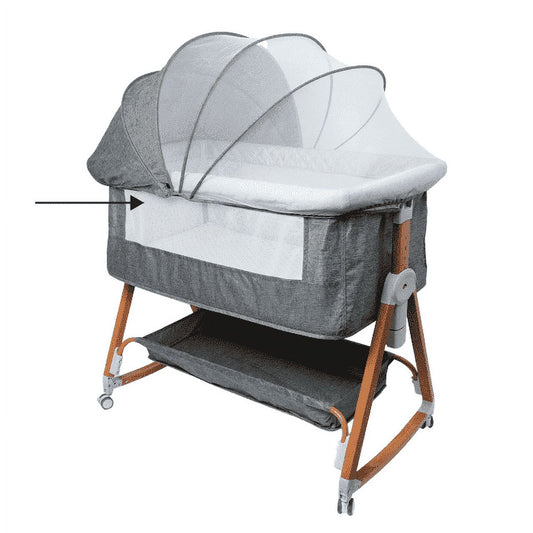 Haoyunduo 3 in 1 Baby Bassinet, Height Adjustable