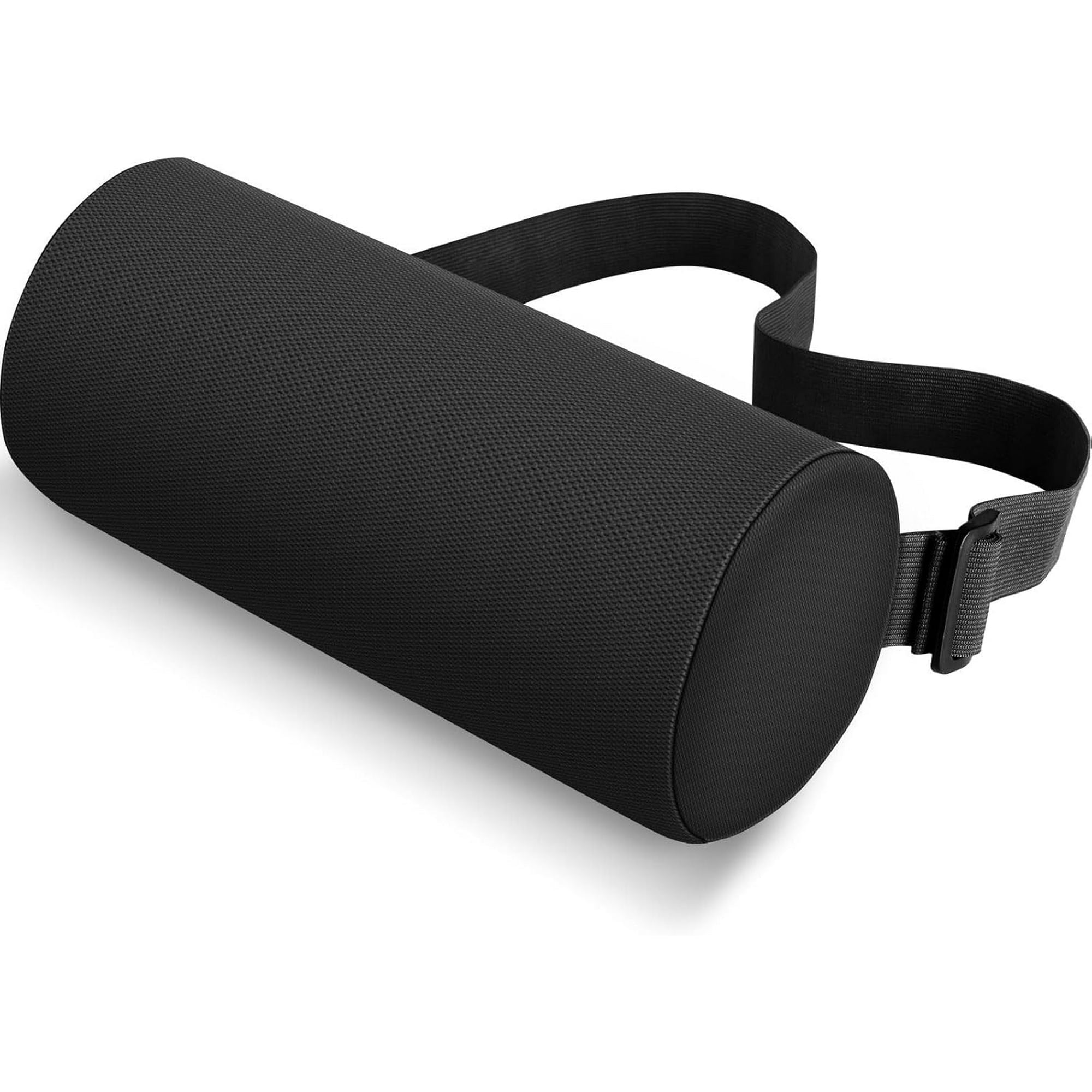 Lumbar Roll Support Pillow for Office Chair, Car, Gaming Chair, USA-Made Memory Foam Back Support Cushion with Washable Cover. The Preferred Lumbar Pillow by Physical Therapists - Standard Density