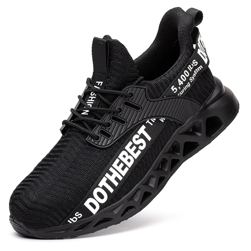 MANLEGU Steel Toe Shoes Men Women Lightweight Comfortable Work Shoe Anti-Puncture Safety Sneakers Steel Toe Work Safety Boots