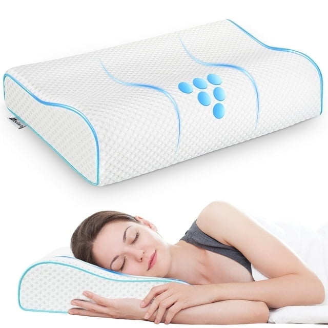 Sleep Comfort Memory Foam Contour Pillow - Neck Pain Relief