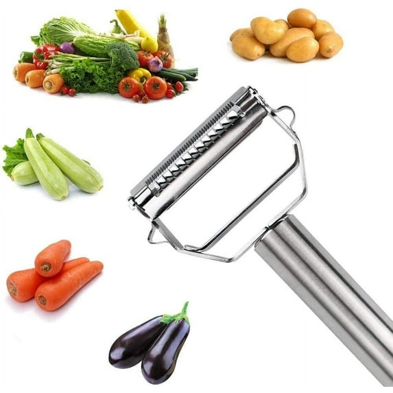 Stainless Steel Kitchen Dual Blade Vegetable Peeler, Multifunctional Vegetable Julienne Cutter and Fruit Slicer, Fruit, Potato Peelers