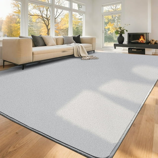 UNTIMATY Soft Low Pile Area Rug, 5' x 8' Modern Area Rugs for Living Room Bedroom Carpet, Gray