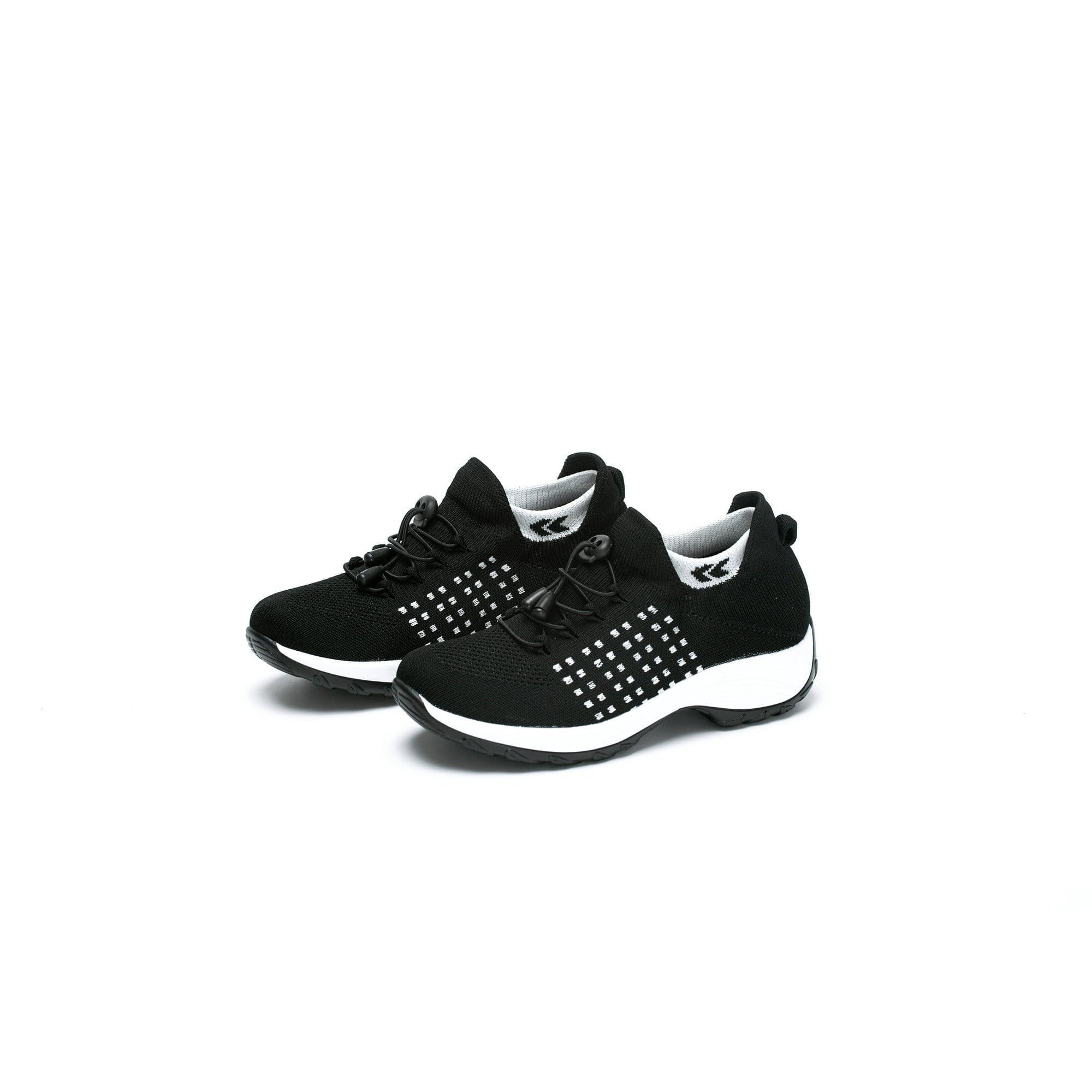 Womens Slip on Shoes Orthopedic Comfort Breathable Walking Casual Shoes for Women with Arch Support, Ladies Bungee Thick Bottom Athletic Sneakers