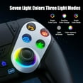 LED Wireless Controller for PS5, Compatible with PS5 Pro/Slim/PC, Dual Vibration, Marco/Turbo Function, 3.5mm Audio Jack, 6-Axis Motion Contro Gamepad with Speaker