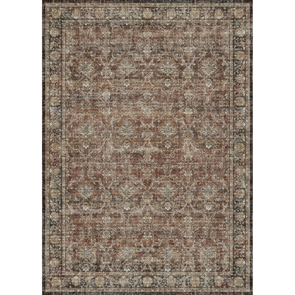 WIPONKEN 5x7 Area Rugs for Living Room Bedroom Dining Room Office Farmhouse, Machine Washable Non Slip Vintange Persia Rug