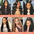 JUNGLE WAVE Deep Wave Lace Front Wigs, 13x4, Raw Human Hair, 200 Density, 26 Inch