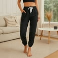 WQD Women's Jogger Sweatpants with Pockets Comfy Lounge Pants Casual Drawstring Athletic Workout Pajama Pants(Available in Plus Size)