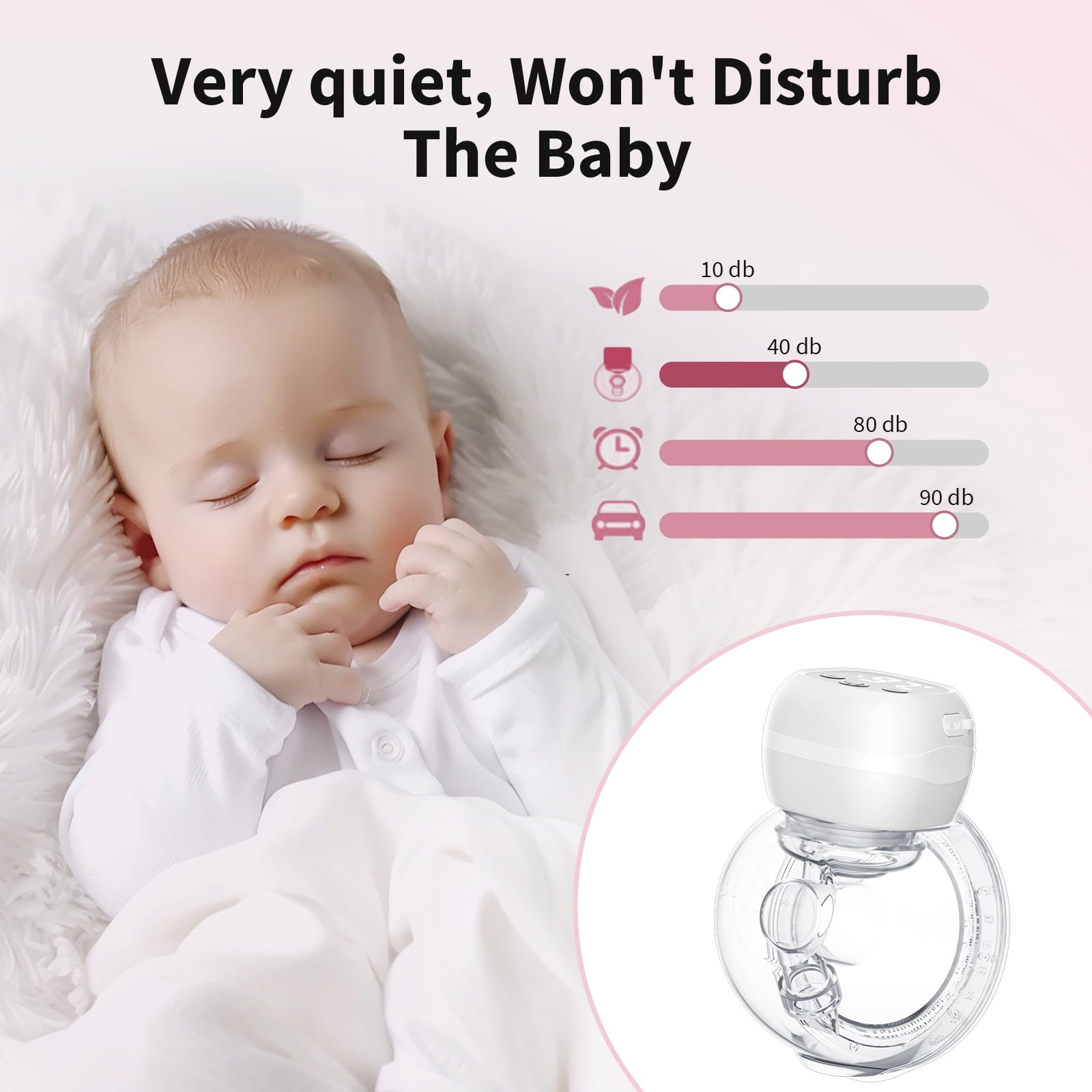 Totmizby Hands-Free Wearable Breast Pump,Electric Breast Pump with 3 Mode & 12 Levels,Portable and Low Noise-17/19/21/24mm Flange,2 Pack(White)