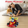 FRESHE Rc Car, Remote Control Formula Racing Car, Cartoon RC Cars with Racing Driver Figure, Toddler Toys for Ages 2-4,(Red)