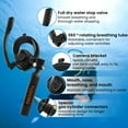 TUDIVING Mini Scuba Tank with Snorkel Mask, 0.5L Inflatable Diving Tank Suits for Recreational Snorkeling Shallow Diving