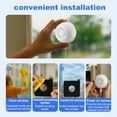 Window Camera - Replaces Outdoor Cameras, 2.4/5GHz Wi-Fi Indoor Cameras for Home Security, 3MP Resolution, Color Night Vision, 24/7, SD/Cloud Storage, Work with Alexa