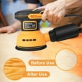 5-Inch Random Orbital Sander,12000RPM Variable Speed Palm Sander,Electric Orbital Sander with 20 Sanding Pads & Dust Bag, Compact Power Tool for Wood Finishing, Metal Sanding, Home Renovation